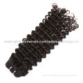 Grade 7A Quality for 1b# 22-inch Deep Body Wave 100% Indian Remy Machine-made Hair Weft in Stock